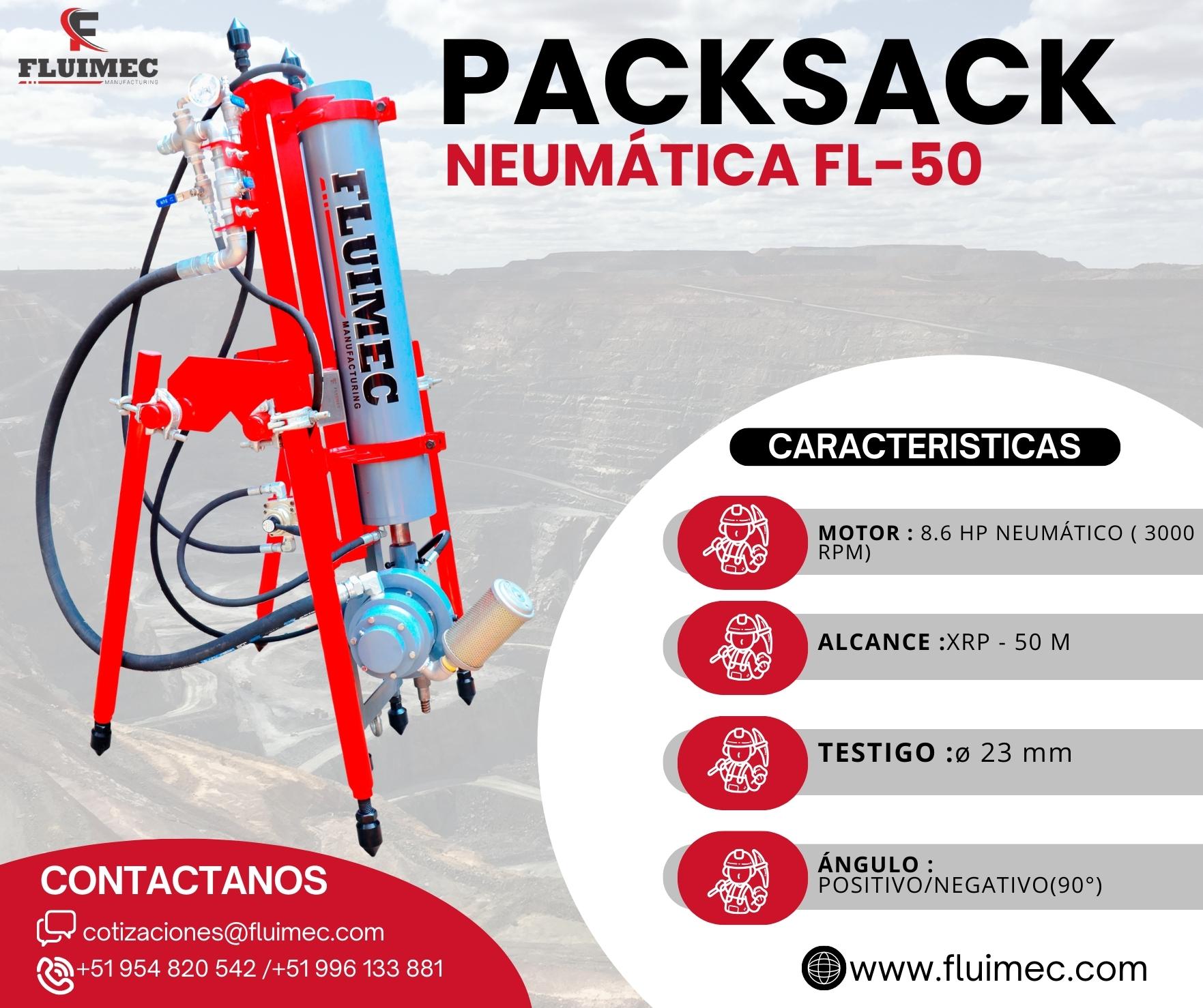 EQUIPO DE EXTRACCION Y EXPLORACION PACKSACK FL - 50 